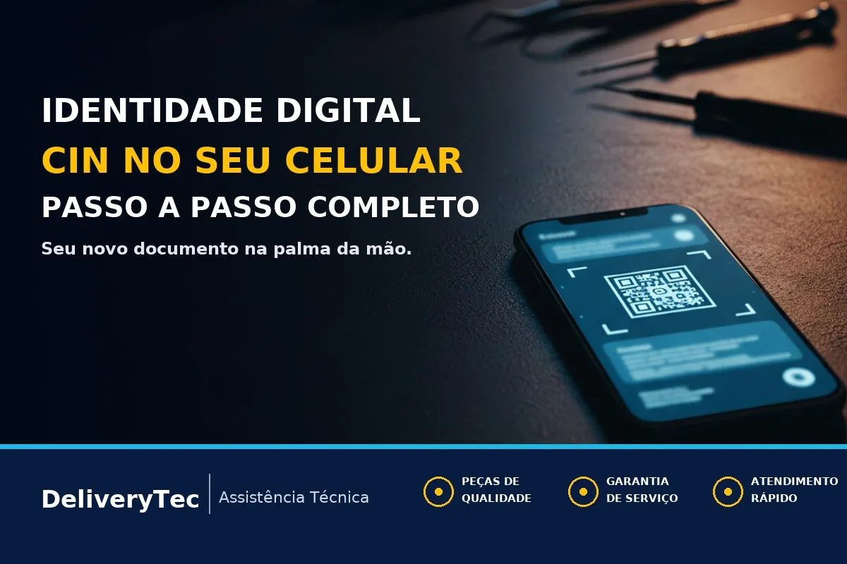Carteira de Identidade Nacional (CIN) Digital: Como Colocar no Celular — ilustração do artigo da Delivery Tec, assistência técnica de celular em São José do Rio Preto
