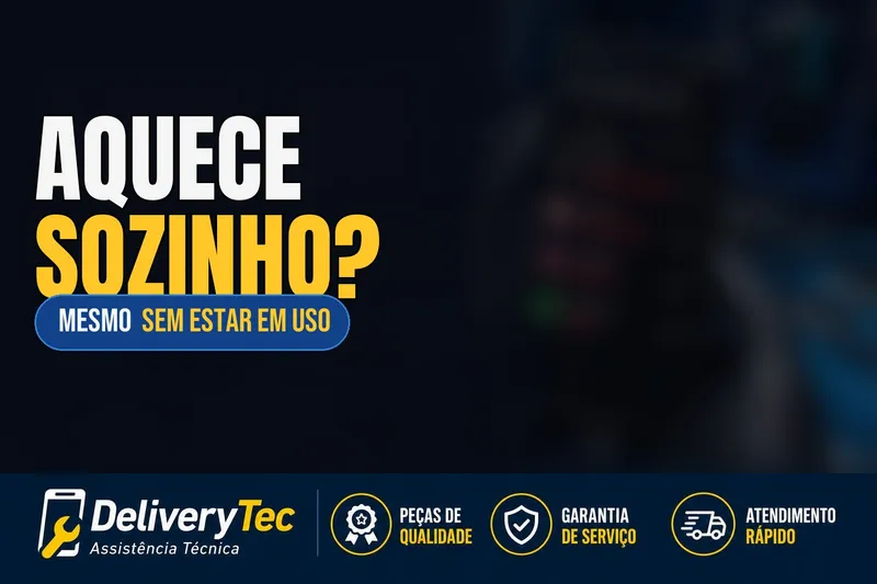 Celular aquece mesmo sem estar sendo usado? Veja o que pode ser — ilustração do artigo da Delivery Tec, assistência técnica de celular em São José do Rio Preto