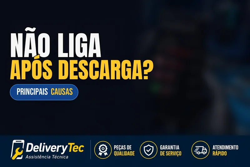 Celular não liga depois que a bateria acabou? Descubra as principais causas — ilustração do artigo da Delivery Tec, assistência técnica de celular em São José do Rio Preto