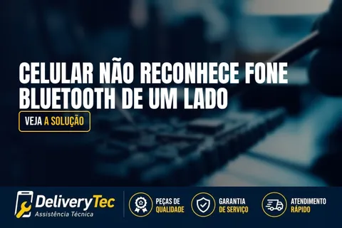 Celular Não Reconhece Fone Bluetooth de um Lado? Veja a Solução — ilustração do artigo da Delivery Tec, assistência técnica de celular em São José do Rio Preto