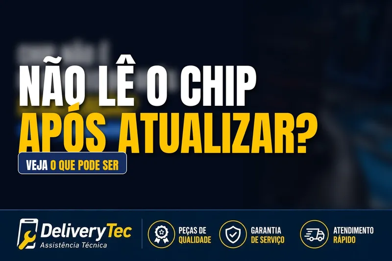 Celular não reconhece o chip após atualização? Veja o que pode ser — ilustração do artigo da Delivery Tec, assistência técnica de celular em São José do Rio Preto