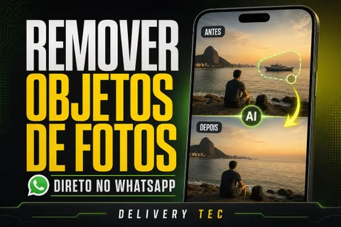 Como Remover Objetos Indesejados de Fotos Direto no WhatsApp — ilustração do artigo da Delivery Tec, assistência técnica de celular em São José do Rio Preto