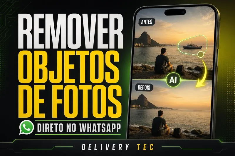 Como Remover Objetos Indesejados de Fotos Direto no WhatsApp — ilustração do artigo da Delivery Tec, assistência técnica de celular em São José do Rio Preto
