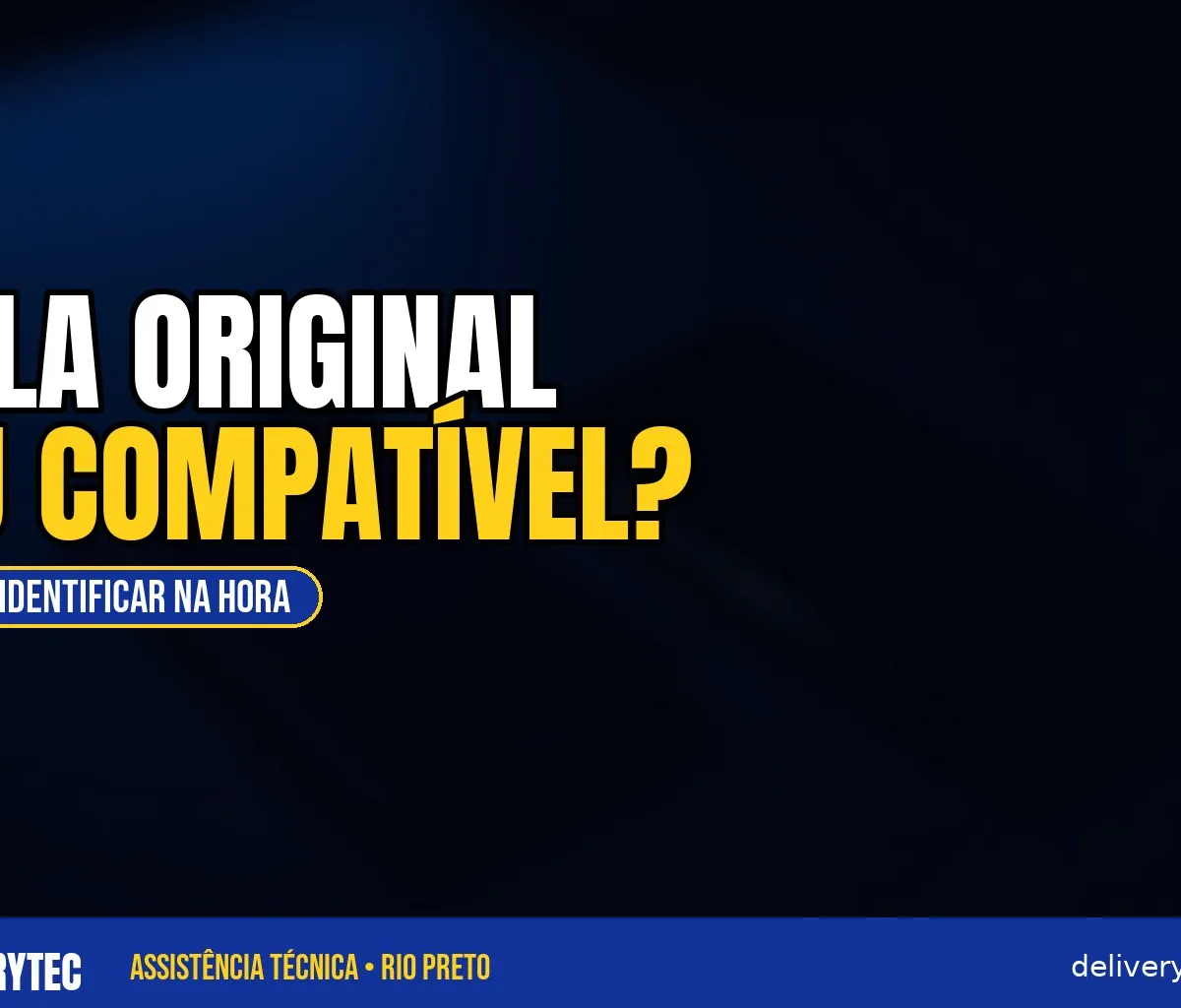 Como Saber se a Tela do Celular é Original, Premium ou Compatível — ilustração do artigo da Delivery Tec, assistência técnica de celular em São José do Rio Preto