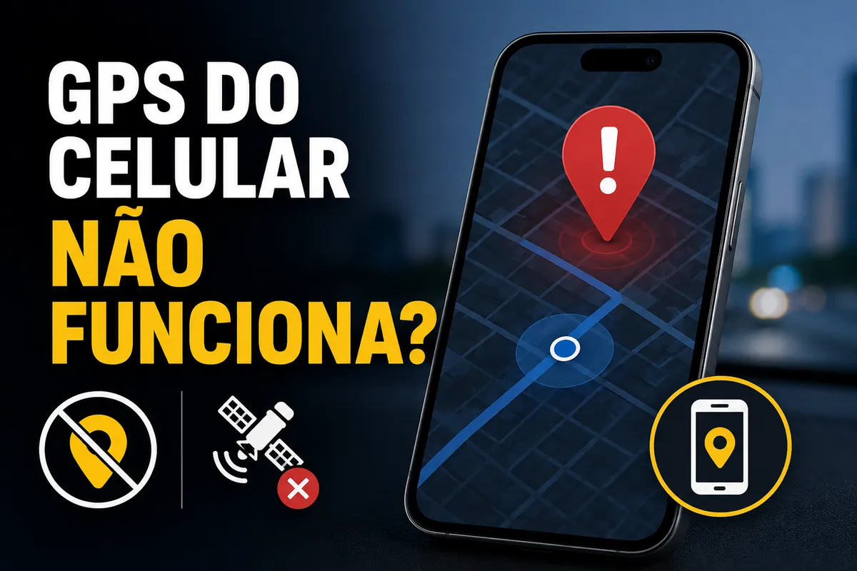 GPS do celular não funciona? Veja as causas e como resolver — ilustração do artigo da Delivery Tec, assistência técnica de celular em São José do Rio Preto