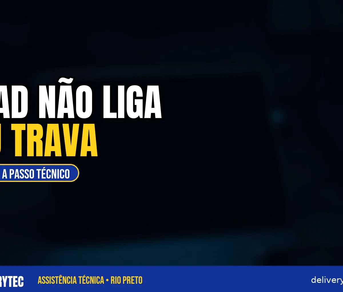 iPad Não Liga ou Trava na Maçã: Passo a Passo Para Resolver — ilustração do artigo da Delivery Tec, assistência técnica de celular em São José do Rio Preto