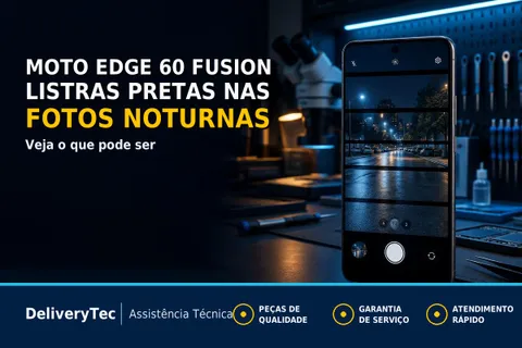Moto Edge 60 Fusion com Listras Pretas nas Fotos Noturnas? Veja o que Pode Ser — ilustração do artigo da Delivery Tec, assistência técnica de celular em São José do Rio Preto