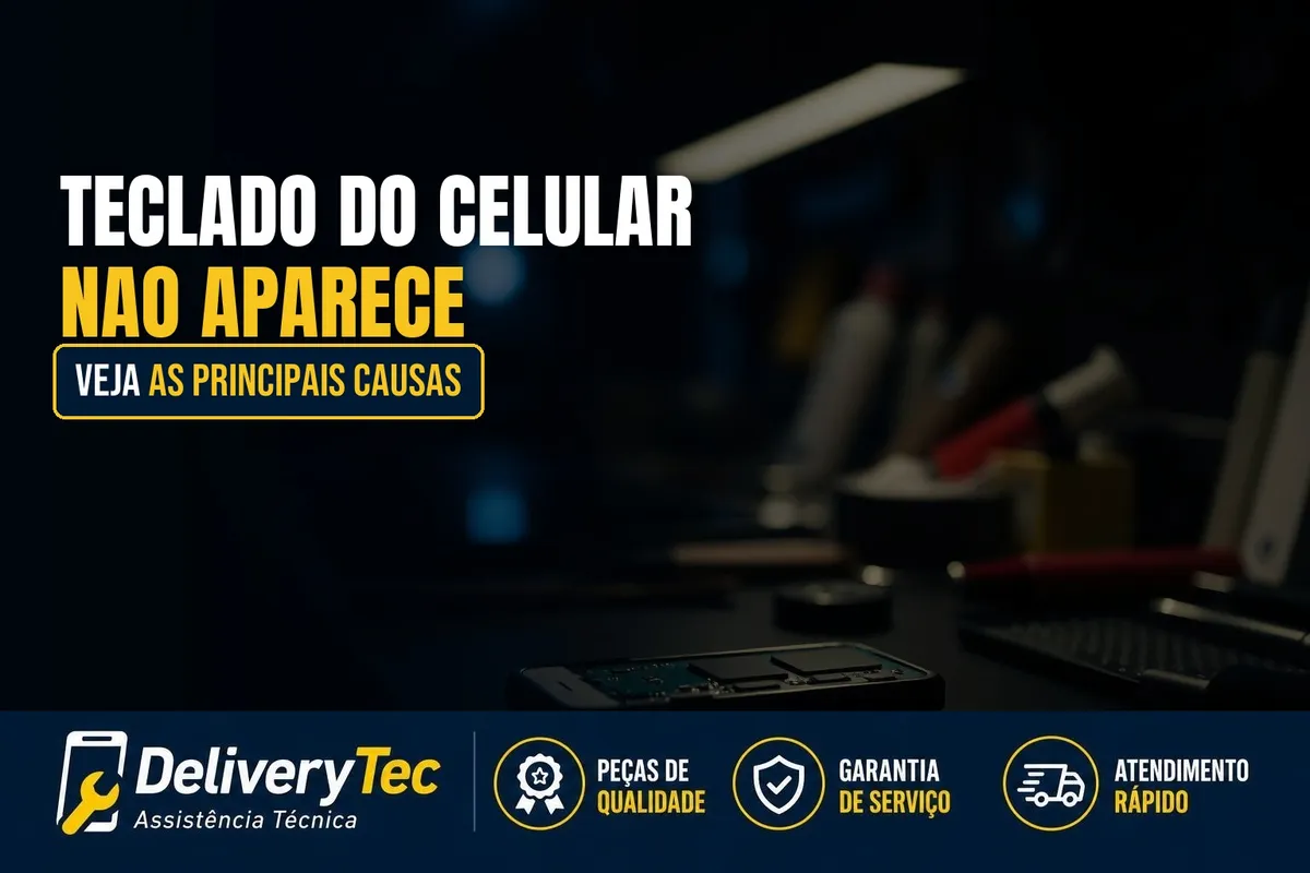 Teclado do Celular Não Aparece? Veja as Principais Causas — ilustração do artigo da Delivery Tec, assistência técnica de celular em São José do Rio Preto