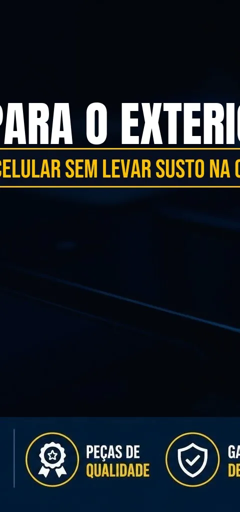 Vai Viajar para o Exterior? Veja Como Configurar o Celular Sem Levar Susto na Conta — ilustração do artigo da Delivery Tec, assistência técnica de celular em São José do Rio Preto