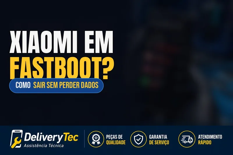 Xiaomi entrou em Fastboot sozinho? Veja como resolver — ilustração do artigo da Delivery Tec, assistência técnica de celular em São José do Rio Preto